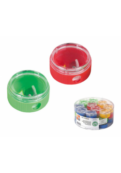 Temperówka szkolna plastikowa Eisen 421 z lupą 30 sztuk mix kolorów