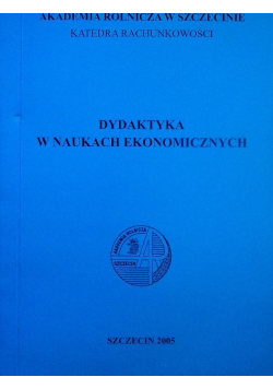 Dydaktyka w naukach ekonomicznych