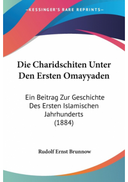 Die Charidschiten Unter Den Ersten Omayyaden