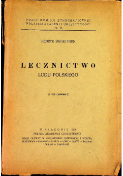 Lecznictwo Ludu Polskiego 1929 r.