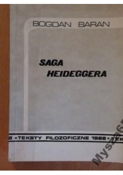 Saga Heidegger Teksty Filozoficzne