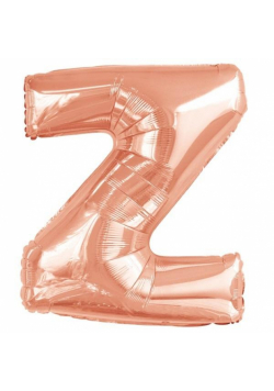 Balon foliowy litera Z różowe złoto 60x86cm