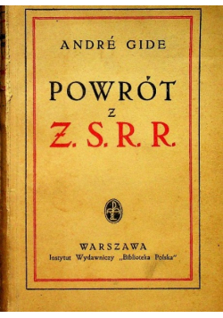 Powrót z ZSRR 1937 r.