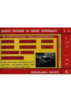 Zeszyt ćwiczeń do nauki ortograffi