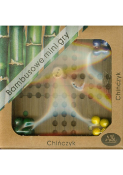 Bambusowe mini gry Chińczyk
