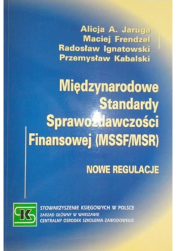 Międzynarodowe Standardy Sprawozdawczości Finansowej MSSF /  MSR