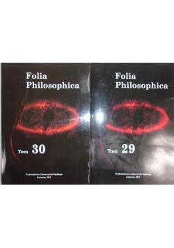 Folia Philosophica, Tom 29-30