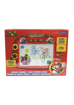 Magnetyczna wielokolorowa tablica kreślarska Super Mario z akcesoriami A5 CRNI550