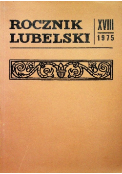 Rocznik Lubelski XVIII 1975