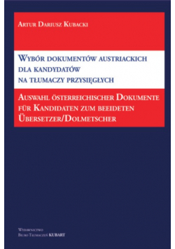 Wybór dokumentów austriackich dla kandydatów na tłumaczy przysięgłych
