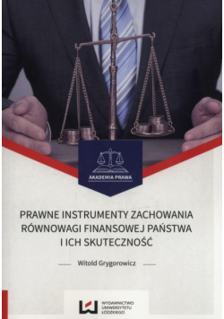 Prawne instrumenty zachowania równowagi finansowej państwa i ich skuteczność