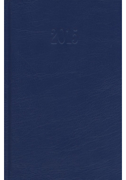 Kalendarz 2015 Książkowy Dzienny B6 Balacron niebieski