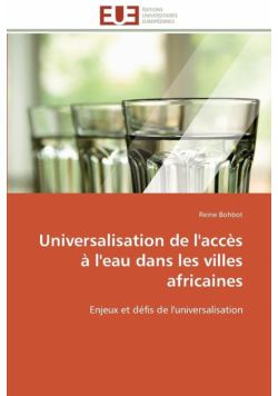 Universalisation de l'accès à l'eau dans les villes africaines