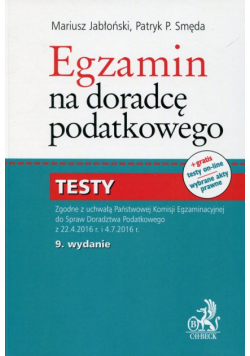Egzamin na doradcę podatkowego Testy