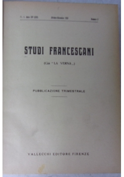 Studi Francescani, 1928 r.