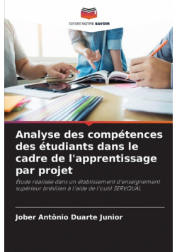 Analyse des compétences des étudiants dans le cadre de l'apprentissage par projet