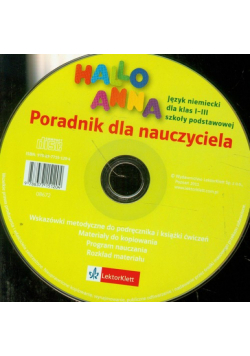 Hallo Anna 1 Poradnik nauczyciela CD