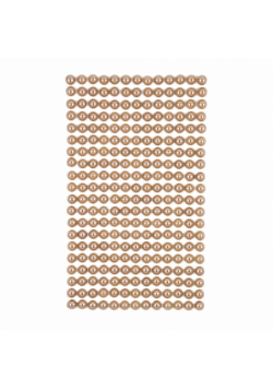 Perełki samoprzylepne Beige 6mm 260szt