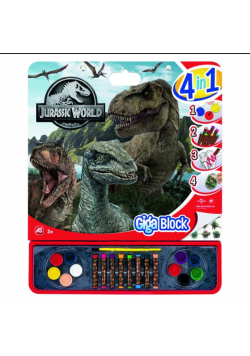 Zestaw artystyczny Giga Blok 4w1 Jurassic world