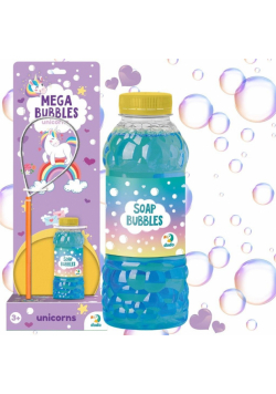 Mega bańki mydlane Jednorożce 450ml