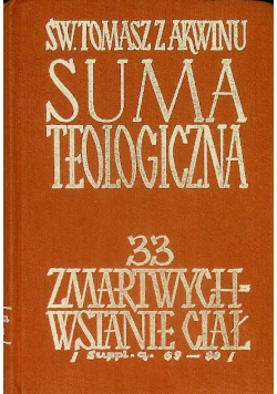 Suma teologiczna  Tom 33