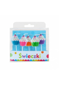 Świeczki Pikery Babeczki 5 sztuk