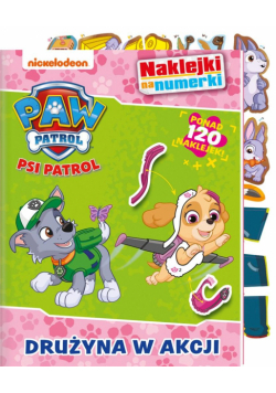 Psi Patrol. Naklejki na numerki. Drużyna w akcji