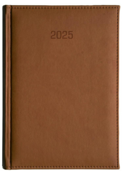 Kalendarz 2025 A4 tygodniowy Vivella brązowy