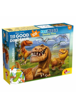 Puzzle dwustronne 2w1 supermaxi 108 Dobry dinozaur
