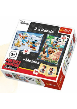 Puzzle Frajda z przyjaciółmi 2w1+memos