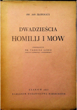 Dwadzieścia homilij i mów 1947 r.