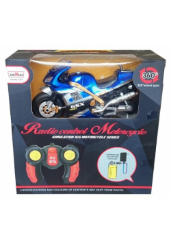 Motocykl zdalnie sterowany 15 cm niebieski