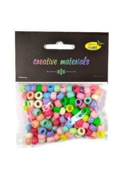 Koraliki pastelowe 6mm 35g ok.150szt