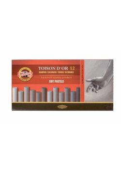 Pastele suche Toison D'Or 12 sztuk odcienie szarości
