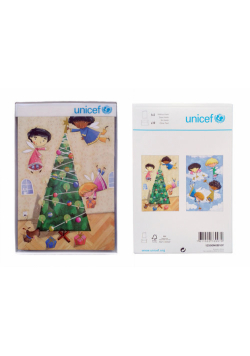 Kartki świąteczne UNICEF 10 sztuk