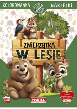 Zwierzątka w lesie z naklejkami