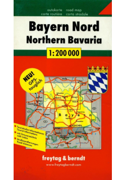 Bayern Nord road map 1: 200 000