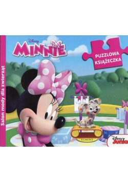 Salon mody dla zwierząt Minnie Puzzlowa książeczka