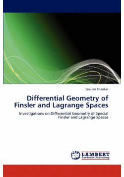 Differential Geometry of Finsler and Lagrange Spaces
