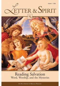 Letter & Spirit, Vol. 1