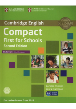 Compact First for Schools Student's Book with answers + CD