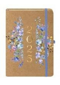 Kalendarz 2025 Kraft A5 Blue TNS
