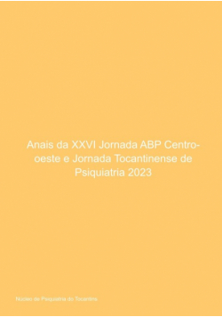 Anais Da Xxvi Jornada Abp Centro-oeste E  Jornada Tocantine