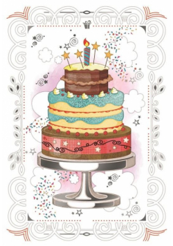 Karnet 12x18cm + koperta Tort