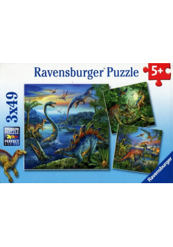 Puzzle Dinozaury 3x49