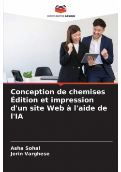 Conception de chemises Édition et impression d'un site Web à l'aide de l'IA