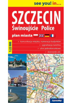 Szczecin Świnoujście Police plan miasta 3 w 1 1:22 000