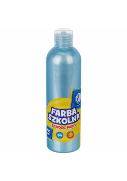 Farba szkolna naturalna tempera Astra 250 ml perłowa niebieska