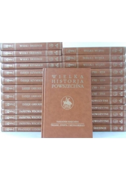 Wielka Historja Powszechna, 26 tomów, reprint 1934 -1938 r.