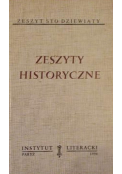 Zeszyty Historyczne Zeszyt 109